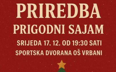 Poziv na božićnu priredbu i prigodni sajam